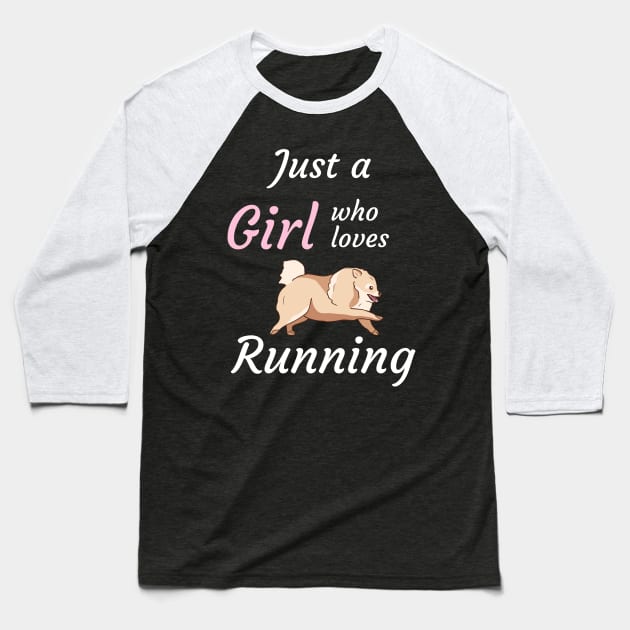Just a girl who loves running Baseball T-Shirt by Dogefellas